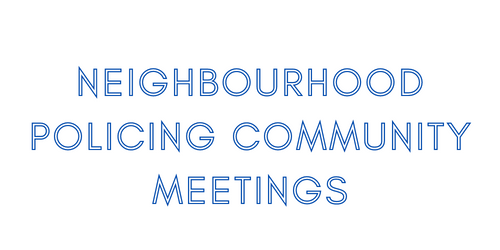 Neighbourhood policing community meeting